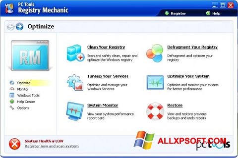 Screenshot Registry Mechanic Windows XP