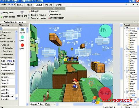 Screenshot Construct Classic Windows XP