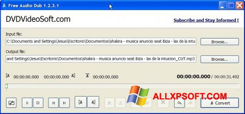 Screenshot Free Audio Dub Windows XP