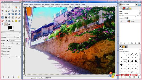 Screenshot GIMP Windows XP
